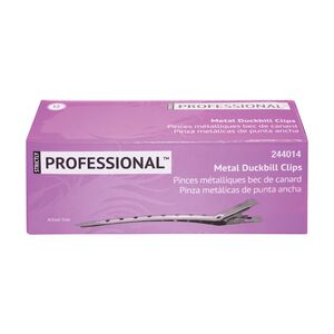 Salon Care  Metal DuckBill Clips - 12 Pack
