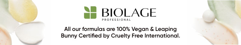 Biolage Professional. All our formulas are 100% Vegan & Leaping Bunny Certified by Cruelity Free International