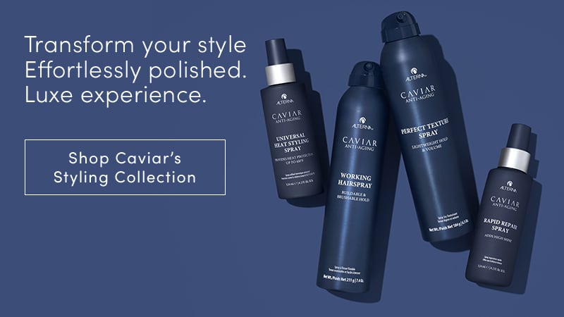 Transform your  style effortlessly polished, Luxe experience Shop Caviar's Styling Collection.