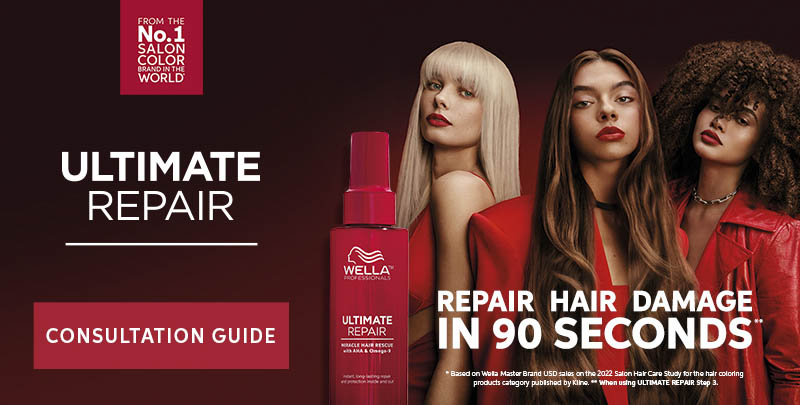 Wella ultimate repair: repair hair damage in 90 seconds. Click here for the Consultation Guide!